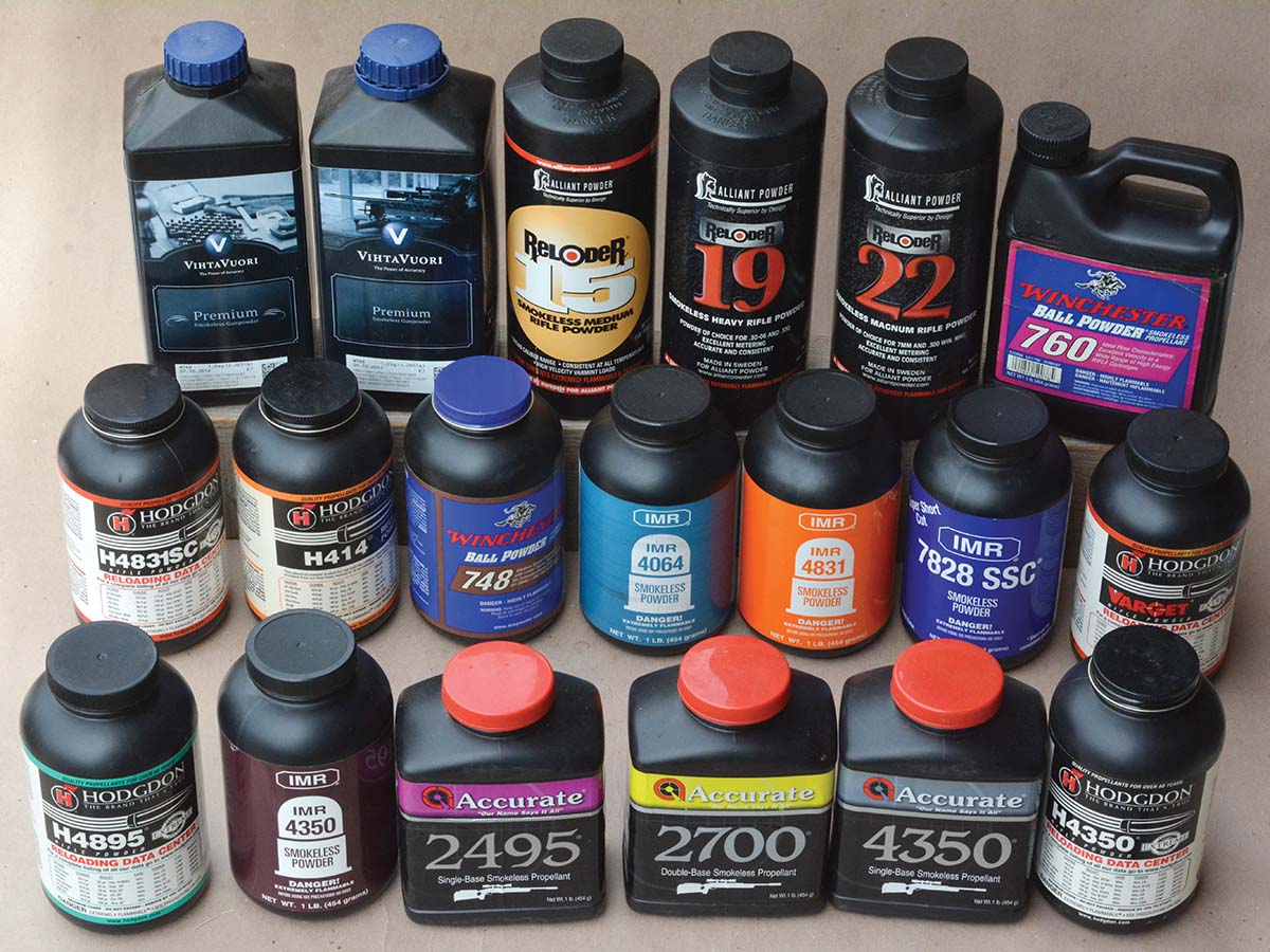 Brian used a variety of powders to develop Pet Loads data.
